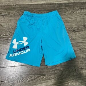 Under Armour Boys’ Prototype Printed Shorts Baby Blue Youth Size XL (18-20)
